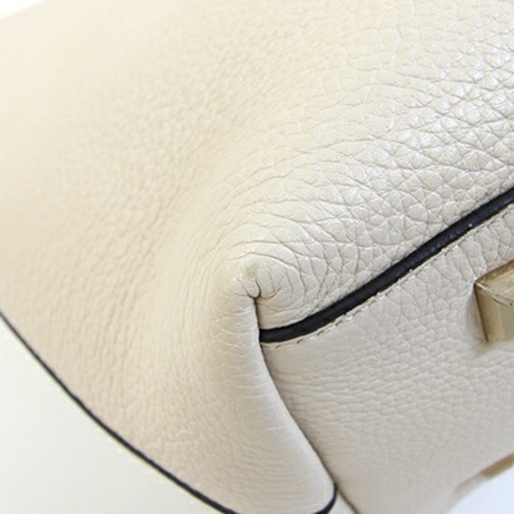 SALVATORE FERRAGAMO White Leather Tote Bag - Picture 3 of 9